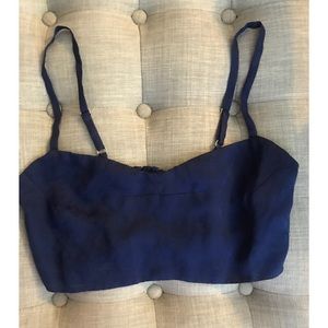 Reformation Navy Bralette